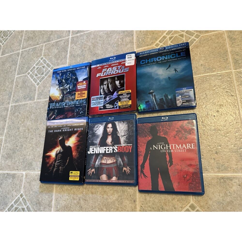Collection Of 6 DVD/Blu Ray Horror Scary Adventure Action Group #T379